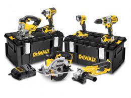 DeWalt DCK694P3 18V XR 6 Piece Kit (Brushless Combi & Impact Driver) Saw, Jigsaw, Grinder 3 x 5.0Ah Li-Ion  was 829.95 £775.00